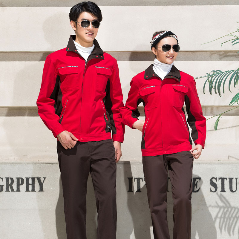 SY307 4S店工程服套裝男車(chē)間工廠(chǎng)汽修工程服秋冬長(zhǎng)袖勞保服定制